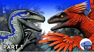 Блю vs Пирораптор | Анимация часть 1 (перезалив с Ютуба)