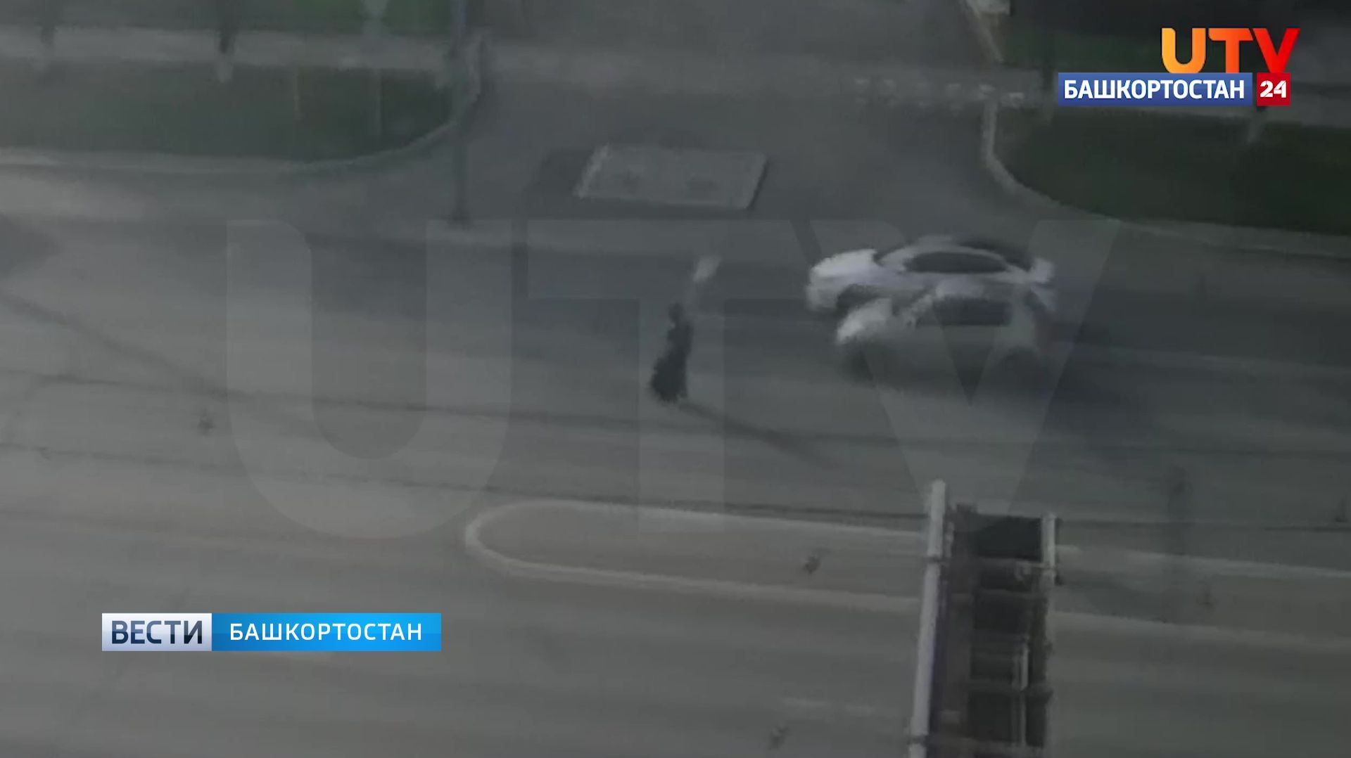 Уфимец на моноколесе рассекал среди машин по проспекту Октября