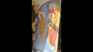 Работа над иконой «Крещение Господне» для иконостаса Этап роскрыши