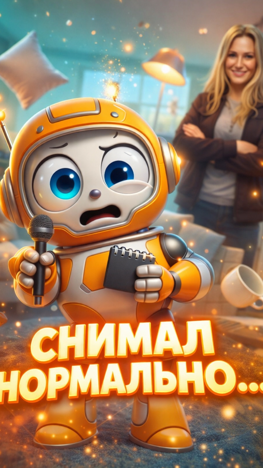 Бип хотел снять серьёзный ролик… но что-то пошло не так 🤖 #shorts