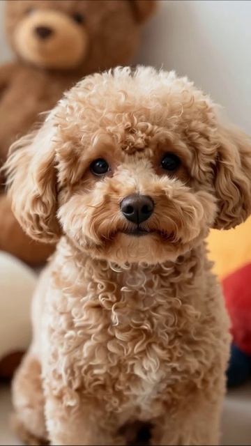 Милый щенок среди игрушек щенок животные милота