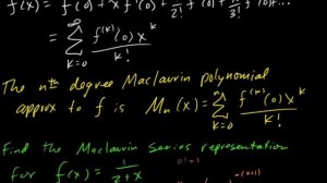 24A - Maclaurin Series