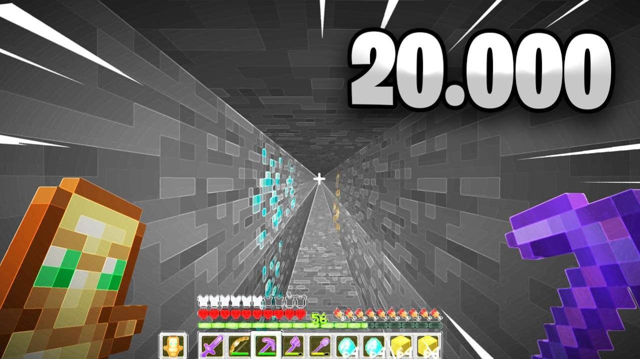 как я выкопал 20,956 блоков в майнкрафт хардкоре?