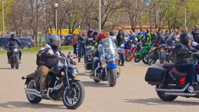 Сходка байкеров в Мариуполе