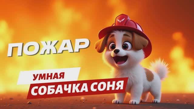 Умная собачка Соня пожар
