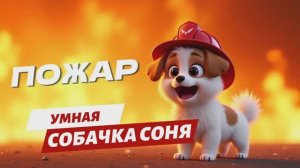 Умная собачка Соня пожар