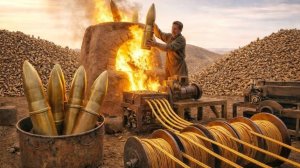 Миллионы потраченных пуль превращаются в латунную проводку.