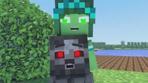 Мускулистый МАЛЫШ ｜ обожает Зомму и ЗомБо. Майнкрафт Мультик