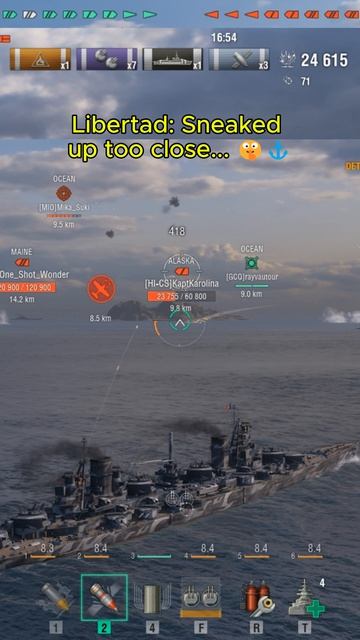 Линкор LIBERTAD начинает и выигрывает | МИР КОРАБЛЕЙ