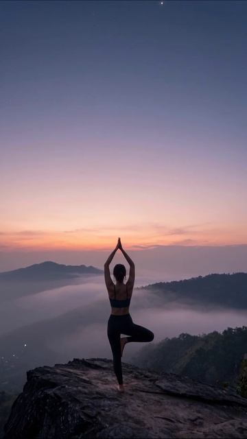 Йога на вершине горы: гармония с природой йога природа медитация