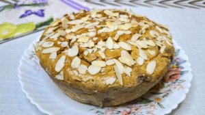 Овсяный пирог с малиной. Без глютена.