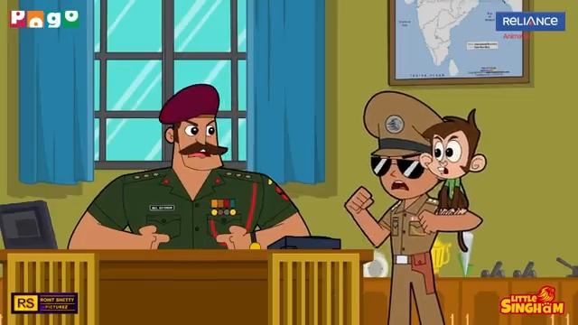 KING COBRA vs BHUCHAAL!  Little Singham's Double Dhamaal!  Big Animation