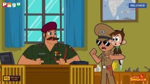 KING COBRA vs BHUCHAAL!  Little Singham's Double Dhamaal!  Big Animation