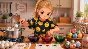 Окраска яиц без химии: Драконьи яйца с куркумой и каркаде от Ани