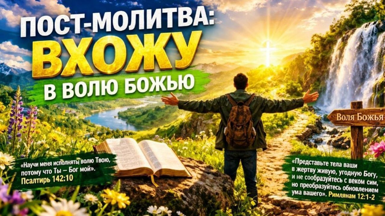 Молит вхожу в Волю Божью. 18.04.26г.