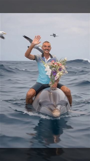 Коля на дельфине