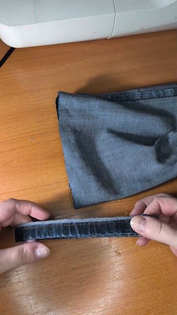 Подгибка джинс с сохранением фабричного шва
