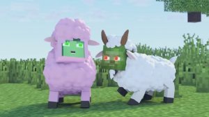 Стив-Козёл и Алекс-овца. Майнкрафт Мультик