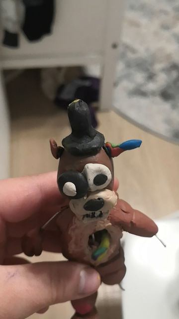 Моя троица пластелиновых аниматроников