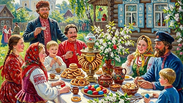 С Красной горкой. Шикарная музыкальная открытка.