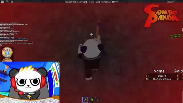 ROBLOX GoldVenture Gold Mining Let's Play With Combo Panda