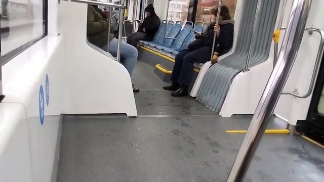 Поездка На Трамвае 4714 На Витязе-М 31186 Метро УниверситетНагатино Москва 17.10.2023