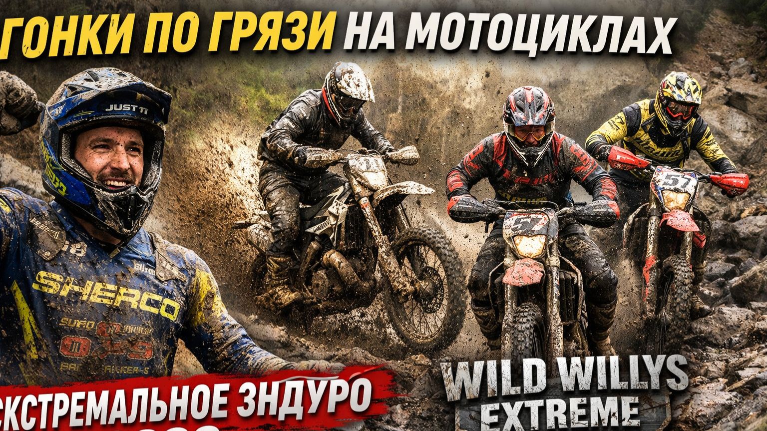 Гонки по грязи на мотоциклах. Экстремальное эндуро Wild Willys Extreme 2026