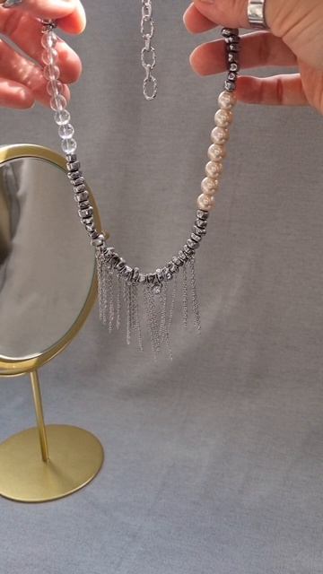 Чокер с цепочками