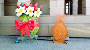 Собор Рождества Христова красивые украшения на Пасху