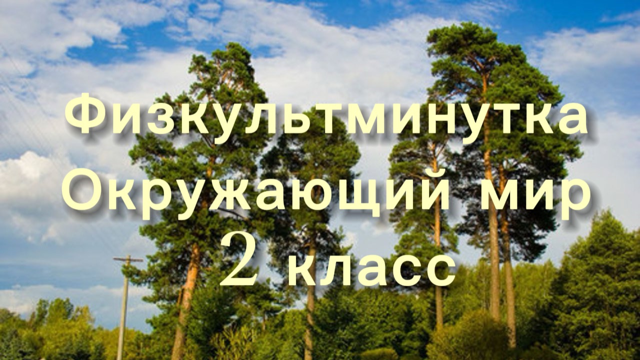 Физкультминутка 2 класс окружающий мир