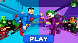 Супергерой против злодея, бегущего из тюрьмы! (Обби) Игровой процесс #roblox #obby #супергерой