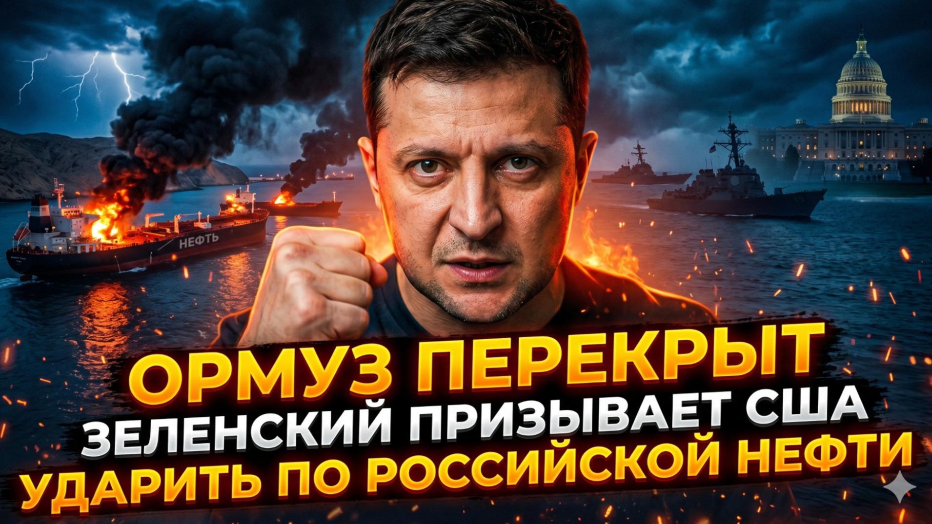 🚨Себастиан Сас | Ормузский пролив ПЕРЕКРЫТ! Зеленский требует от США ударить по нефти РФ