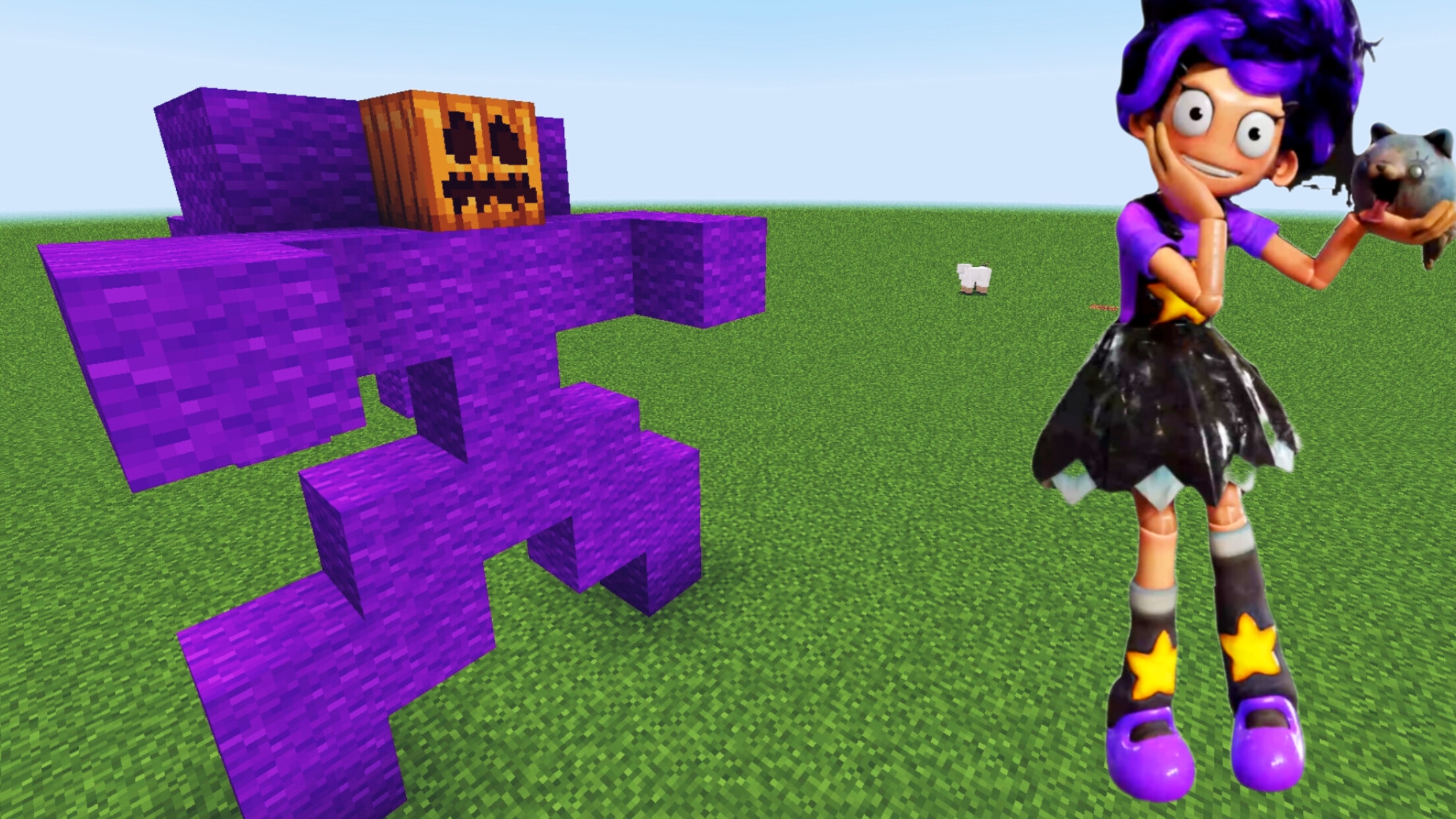 Я Построил Персонажей Из Попи Плей Тайм В Майнкрафте