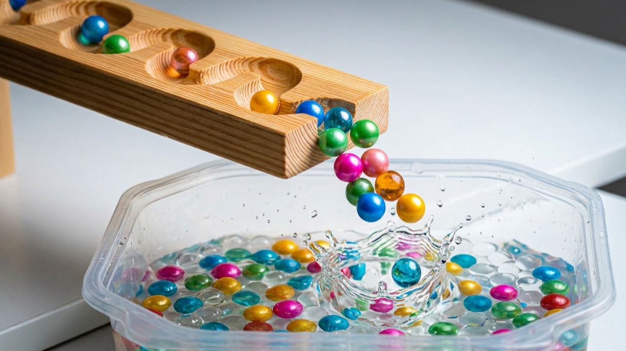 АСМР ИГРУШКИ ДЛЯ ДЕТЕЙ Горки для шариков с водой - Залипашки для детей