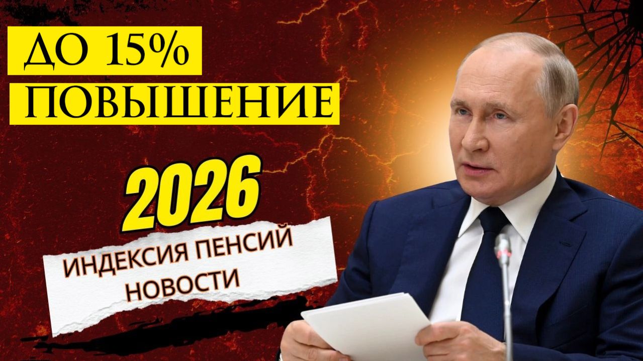 Индексация Социальных пенсий до 15% в 2026 году