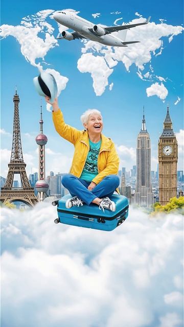 летает на чемодане