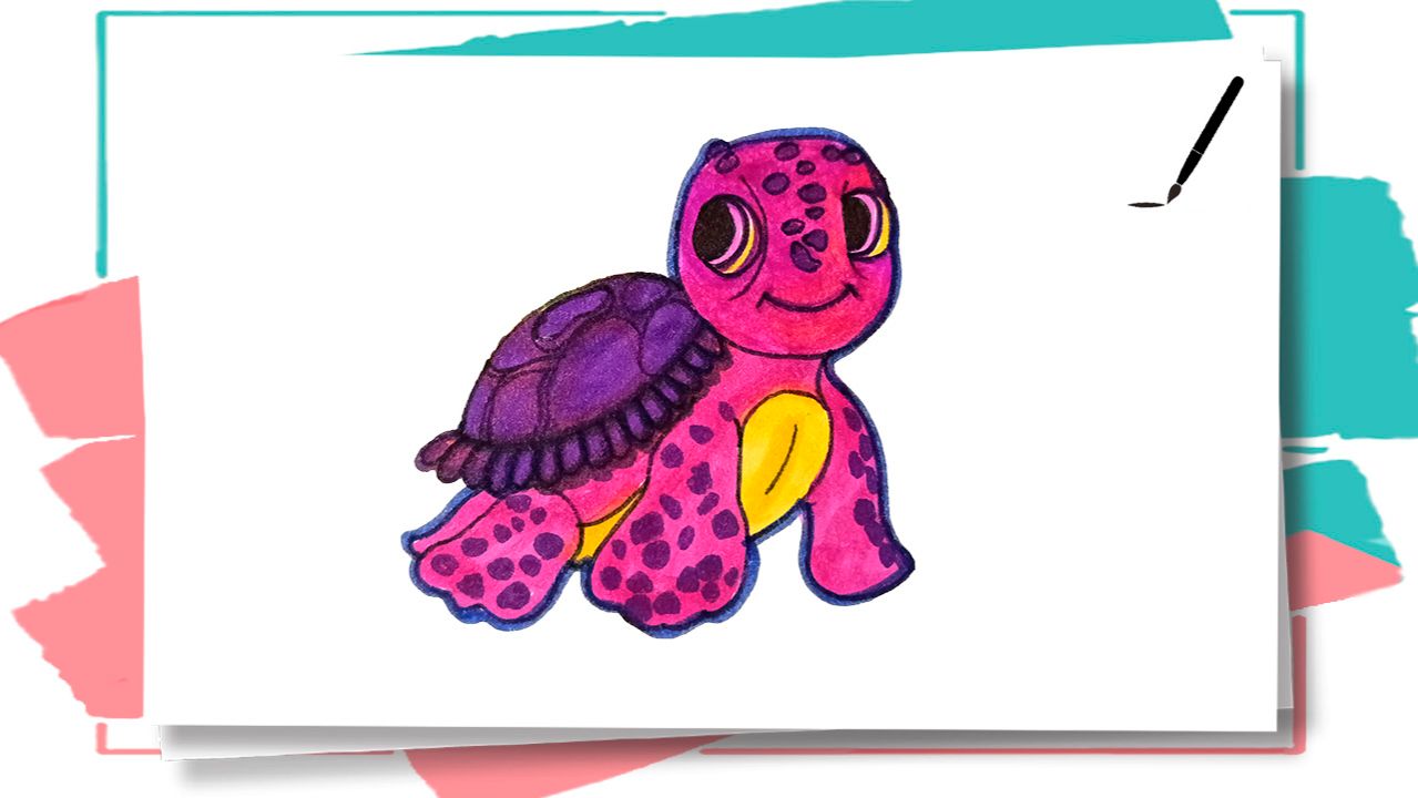 Как нарисовать Черепаху_Учимся рисовать