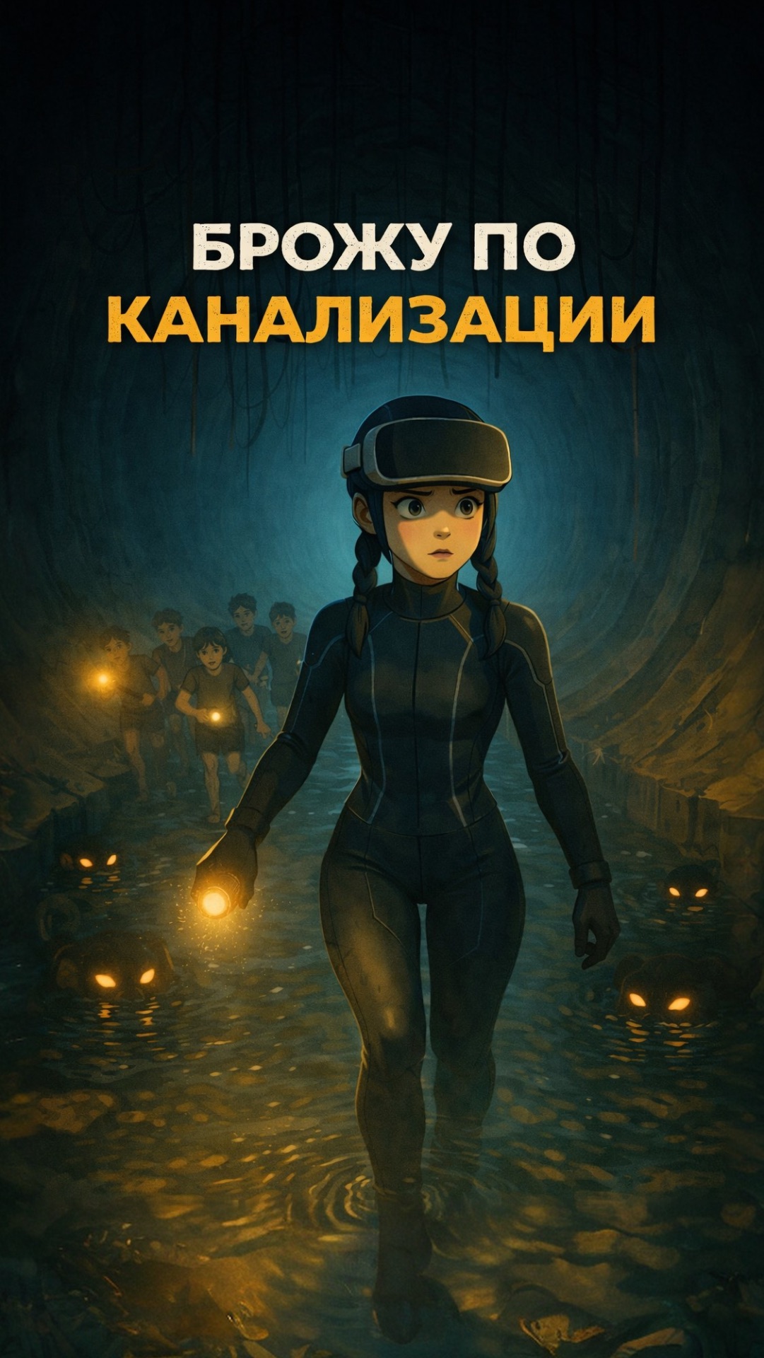 Во время поисков лазаю по канализациям!