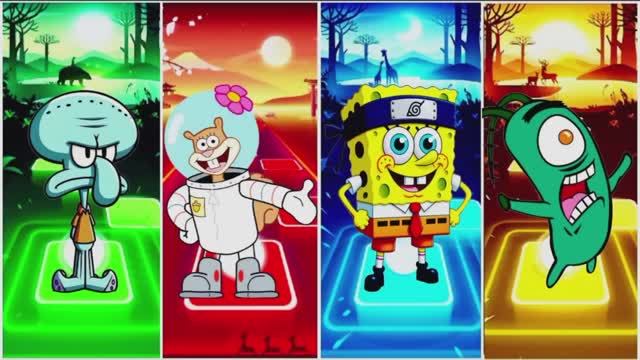 Губка Боб против Сквидварда, Сэнди и Планктона: Подводный Баттл в Тайлс Хоп