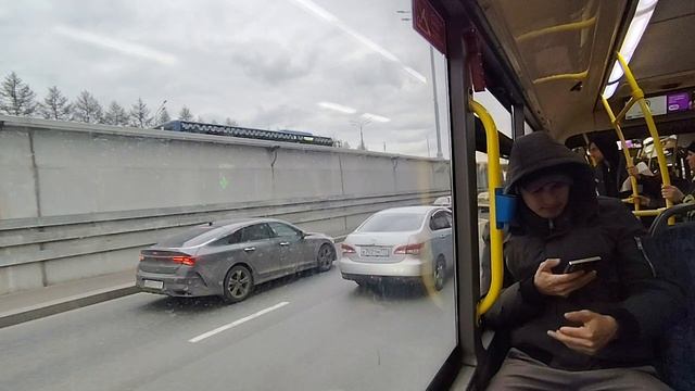 поездка на автобусе ЛиАЗ 6213 борт 191887 по маршруту 631