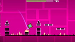 прохождение второго уровня в geometry dash за три попытки