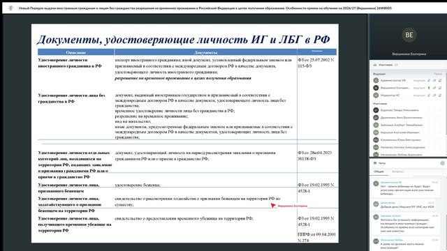 26WB005 Новый Порядок выдачи иностр гражд и лицам без гражд разрешения на врем проживание в РФ в цел