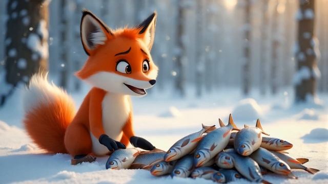 Волк и Лиса Русская Народная Сказка  Анимация Для Детей