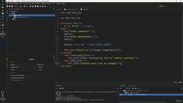 10 - Exception Handling Fundamentals