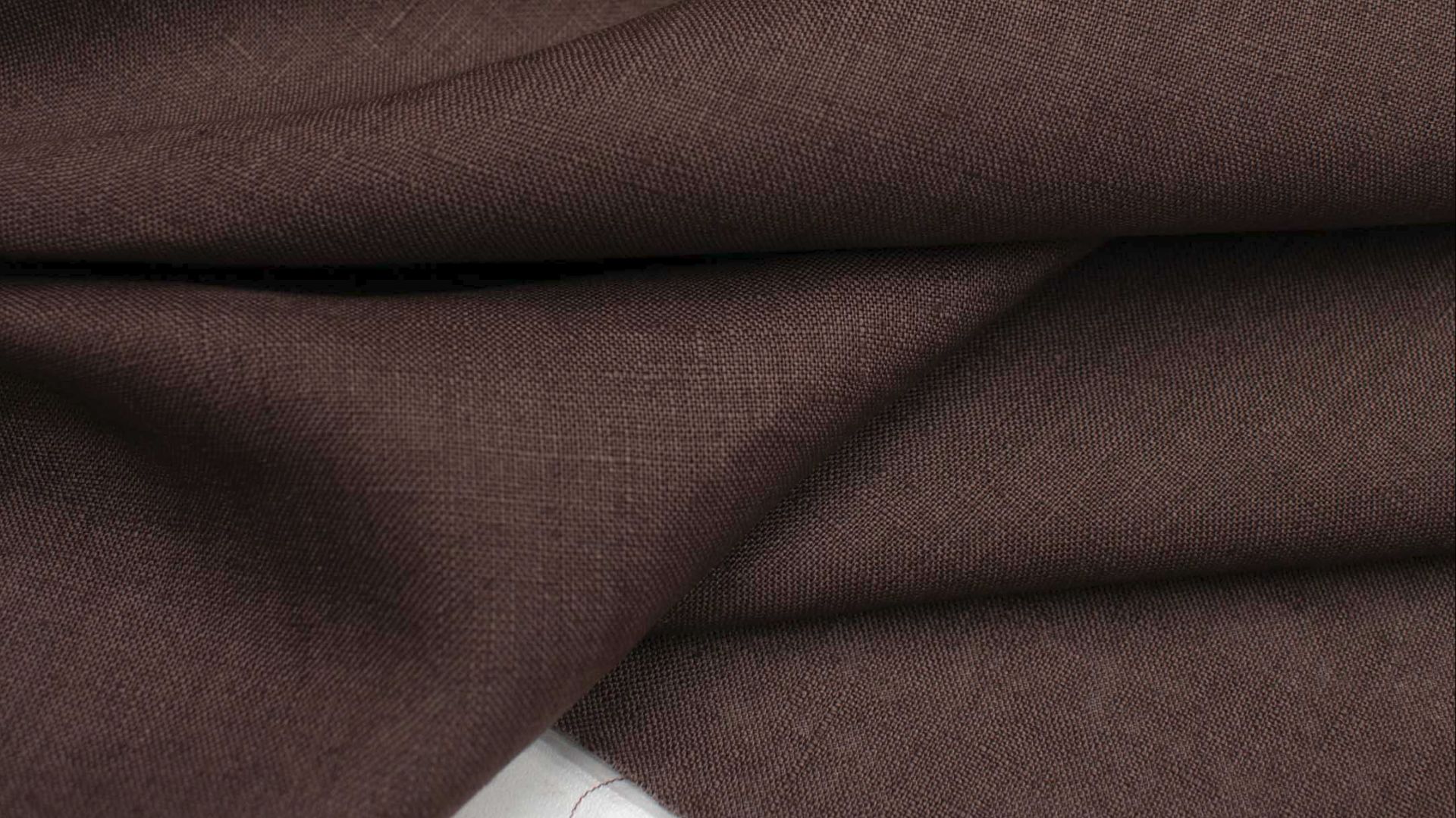 ❤️ Плательно-рубашечный лён шоколадный Albini MK32 🇮🇹