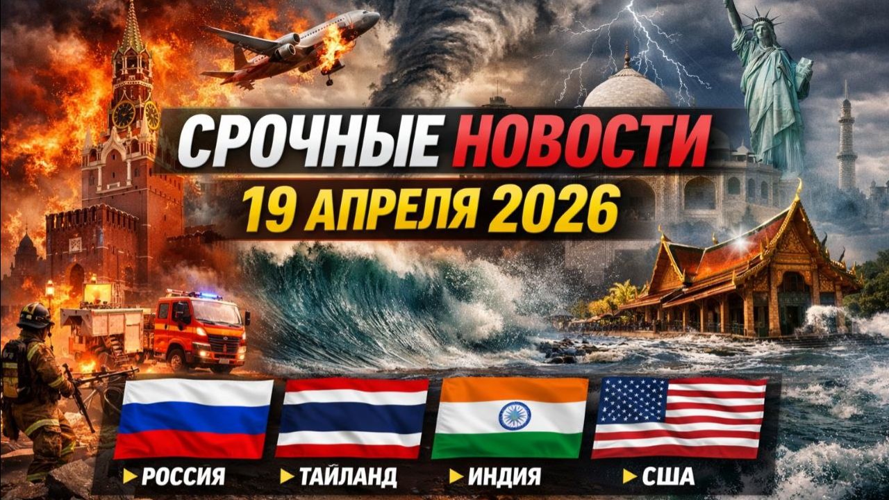 Новости СЕГОДНЯ_19.04.2026 - Россия, Москва, ЧП, Катаклизмы, События Дня, США Европа