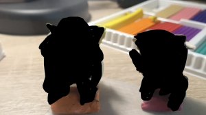 Я слепил Water и крутого роблокса из пластилина