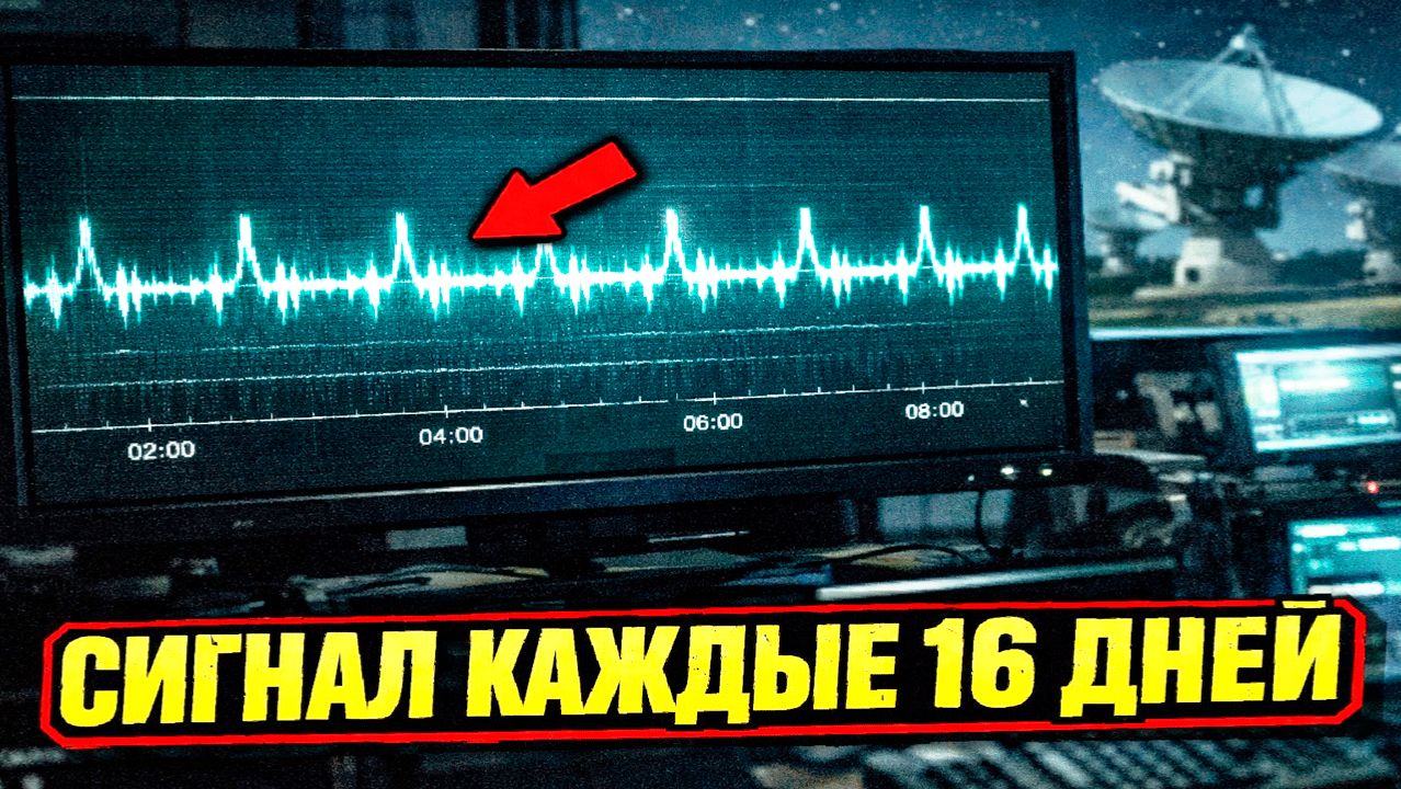 Повторяющийся сигнал из далёкой галактики с периодом около 16 дней зафиксирован астрономами