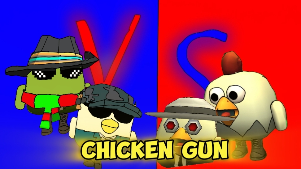 💀ИГРАЮ В ДУЭЛЬ Chicken Gun#чикенган#дуэль#игроки#победы#очки.