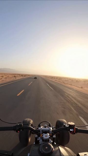 Поехали по дороге в пустыне #мотоцикл #пустыня #приключение